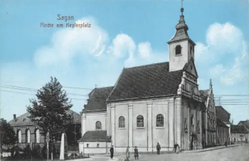 Sagan Kirche am Kepplerplatz Schlesien Zagan * um 1910