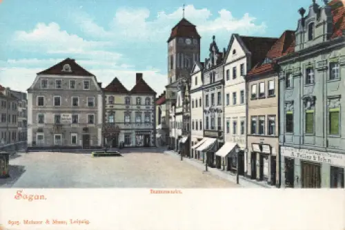 Sagan Buttermarkt Schlesien Zagan * um 1900