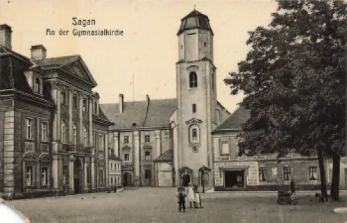 Sagan Gymnasialkirche Schlesien Zagan * um 1910