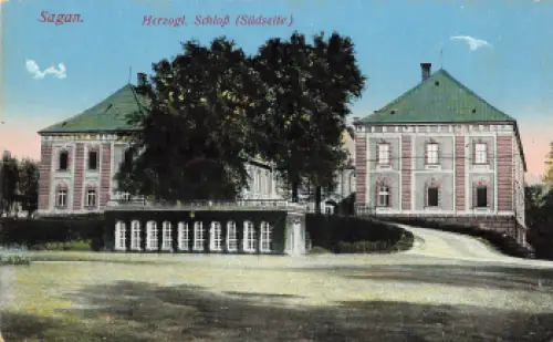 Sagan Schloss Schlesien Zagan * um 1910