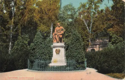 Sprottau Laube Denkmal Schlesien Szprotawa o 1917