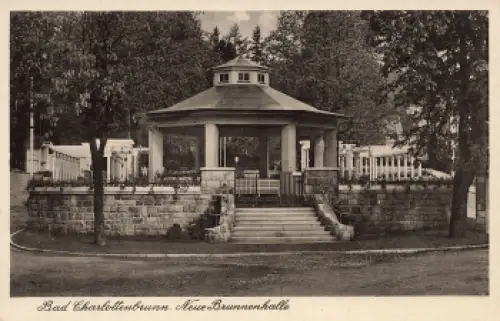 Bad Charlottenbrunn neue Brunnenhalle Schlesien Jedlina-Zdrój * um 1930