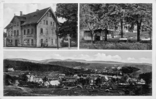 Bad Charlottenbrunn Gasthof Gebirgsbahn Sophienau Schlesien Jedlina-Zdrój o 1936