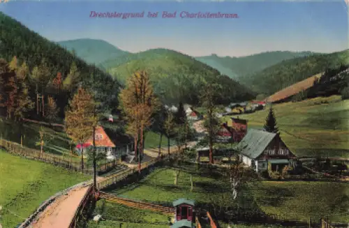 Bad Charlottenbrunn Drechslergrund Schlesien Jedlina-Zdrój o 1918