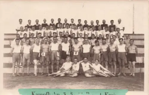 Chemnitz Turnerschaft Kampfbahn 3-5-13 Bezirk IV Kreis Echtfoto 1927