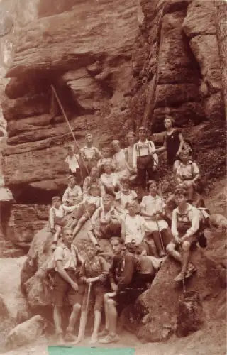 Chemnitz Turnerschaft Kinderpartie IV. Abt. "Sächsische Schweiz" Echtfoto 1928