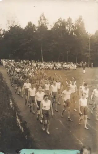 Chemnitz Turnerschaft Schauturnen Gruppenturnfest Echtfoto 1927
