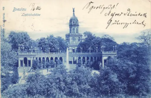 Breslau Liebichshöhe Schlesien Wrocław o 1902