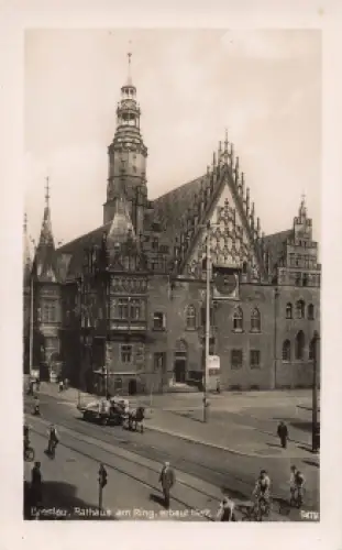 Breslau Rathaus am Ring Schlesien Wrocław o 1942