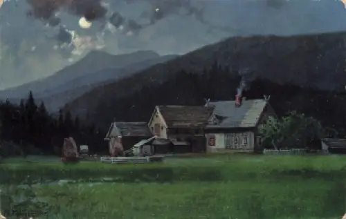 Isergebirge Ludwigsbaude Künstlerkarte Morgenstern Schlesien * um 1910