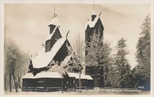 Brückenberg Riesengebirge Kirche Wang Schlesien Bierutowice * um 1930