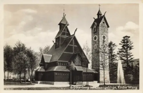 Brückenberg Riesengebirge Kirche Wang Schlesien Bierutowice * um 1930