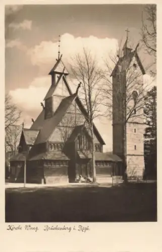 Brückenberg Riesengebirge Kirche Wang Schlesien Bierutowice * um 1930