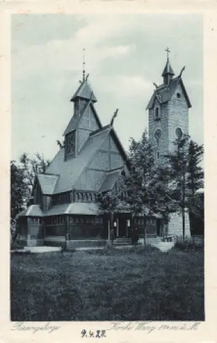Brückenberg Riesengebirge Kirche Wang Schlesien Bierutowice * 1928