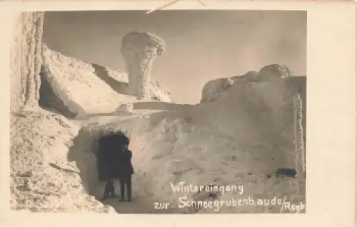 Schneegrubenbaude Riesengebirge Schlesien Śnieżne Kotły * um 1930