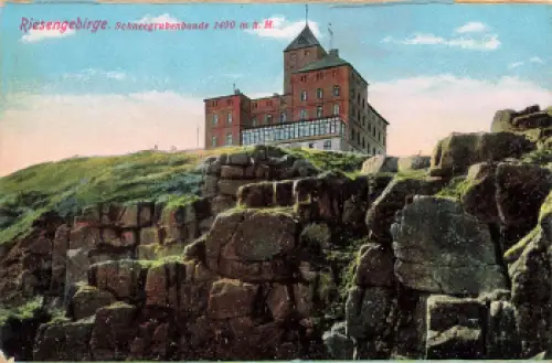 Schneegrubenbaude Riesengebirge Schlesien Śnieżne Kotły * um 1920