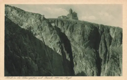 Schneegrubenbaude Riesengebirge Schlesien Śnieżne Kotły * 1928