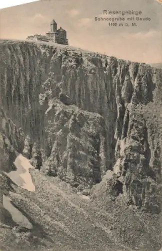 Schneegrubenbaude Riesengebirge Schlesien Śnieżne Kotły * um 1910