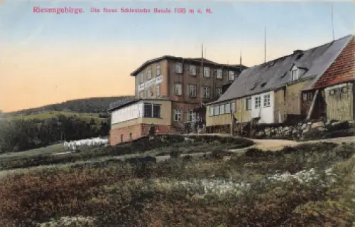 Neue schlesische Baude Riesengebirge Schlesien Schronisko na Hali Szrenickiej  * um 1910
