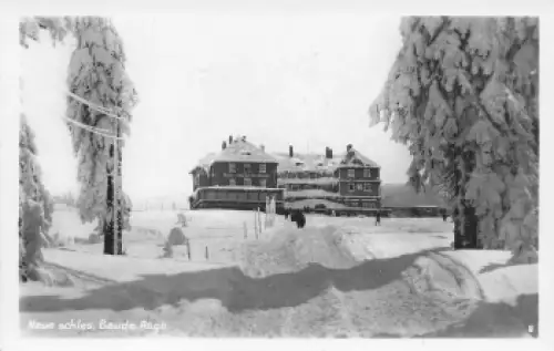Neue schlesische Baude Riesengebirge Schlesien Schronisko na Hali Szrenickiej  gebraucht um 1930