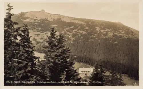 Alte schlesische Baude Riesengebirge Schlesien Pod Łabskim Szczytem * um 1930