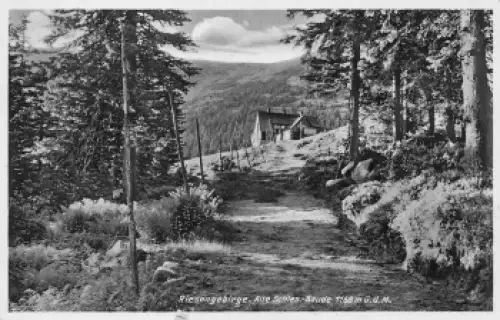 Alte schlesische Baude Riesengebirge Schlesien Pod Łabskim Szczytem * um 1930