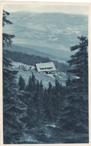 Alte schlesische Baude Riesengebirge Schlesien Pod Łabskim Szczytem * 1929