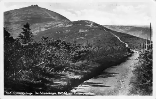 Schneekoppe Riesengebirge Schlesien Śnieżka o 1940