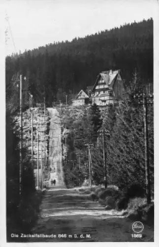 Zackefallbaude Riesengebirge Schlesien Schronisko Kamieńczyk o 1944