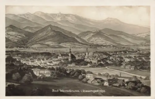 Bad Warmbrunn Riesengebirge Schlesien Cieplice Śląskie-Zdrój o 1930