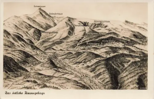Das östliche Riesengebirge Schlesien * um 1930