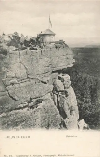 Heuscheuer Belvedere Schlesien Góry Stołowe * um 1905