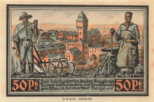 Kreuzburg Oberschlesien Notgeldschein Kluczbork 1921