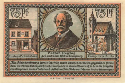 Kreuzburg Oberschlesien Notgeldschein Kluczbork 1921