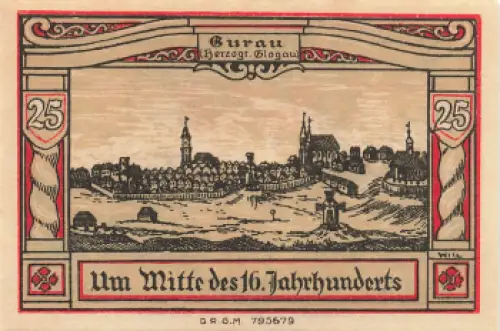 Guhrau Schlesien Notgeldschein Góra  1922