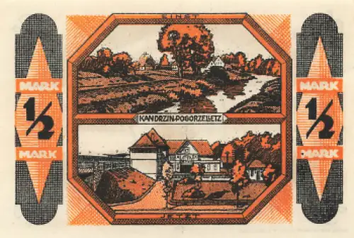 Kandrzin-Pogorzelletz Oberschlesien Notgeldschein Kędzierzyn  1921