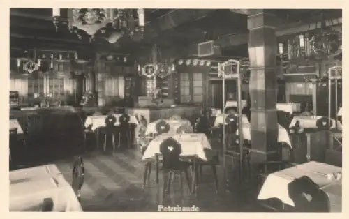 Peterbaude Innenansicht Riesengebirge Sudetengau *  1941