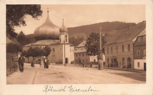 Böhmisch Eisenstein Kirche Sudetengua Železná Ruda o 1926