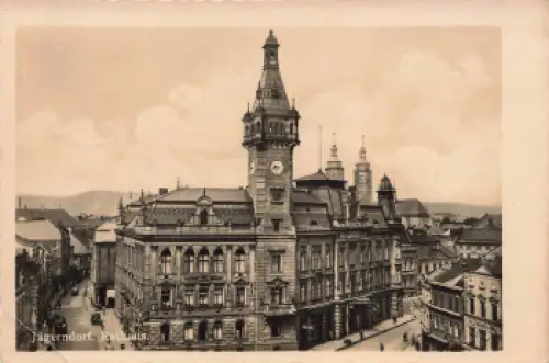 Jägerndorf Rathaus Mähren Sudetengau Krnov Feldpost 2.WK 6. Komp. Landesschützen Btl. 559 1943