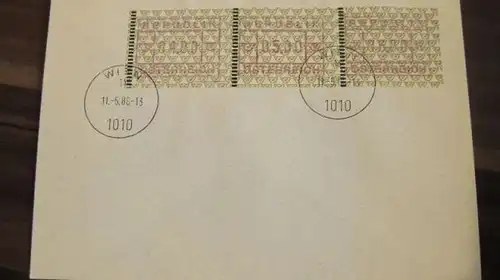 ATM FDC Österreich 11.5.88 WIEN Nummer 2