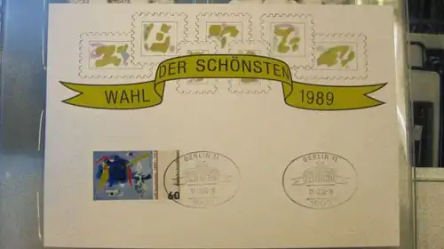 Karte Wahl der Schönsten 1990