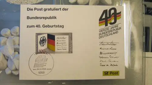 MK Maximumkarte 40 Jahre BRD