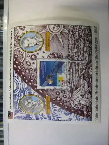 Vignette Intern. Briefmarkenbörse Sindelfingen 1992 Astronomie und Raumfahrt