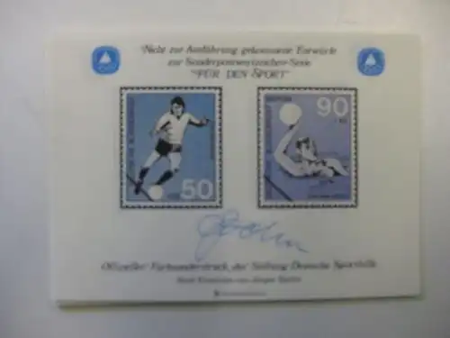 Vignette der Sporthilfe Für den Sport 1980 