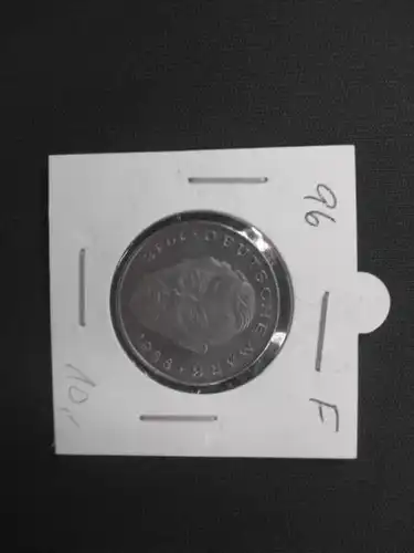 2 DM Münze Ludwig Erhardt 1996 F, stg