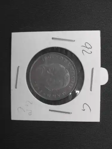 2 DM Münze Ludwid Erhardt 1992 G, stg