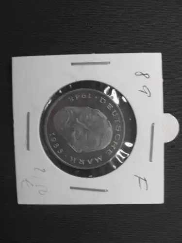 2 DM Münze Ludwid Erhardt 1992 G, stg