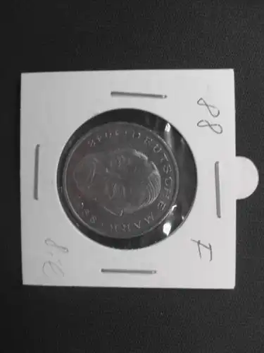 2 DM Münze Ludwig Erhardt 1988 F, stg
