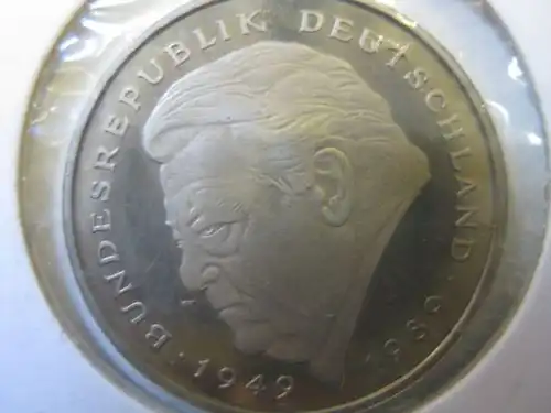 2 DM Münze Franz Josef Strauss 1992 A , PP Polierte Platte Spiegelglanz