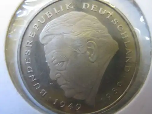 2 DM Münze Franz Josef Strauss 1996 J , PP